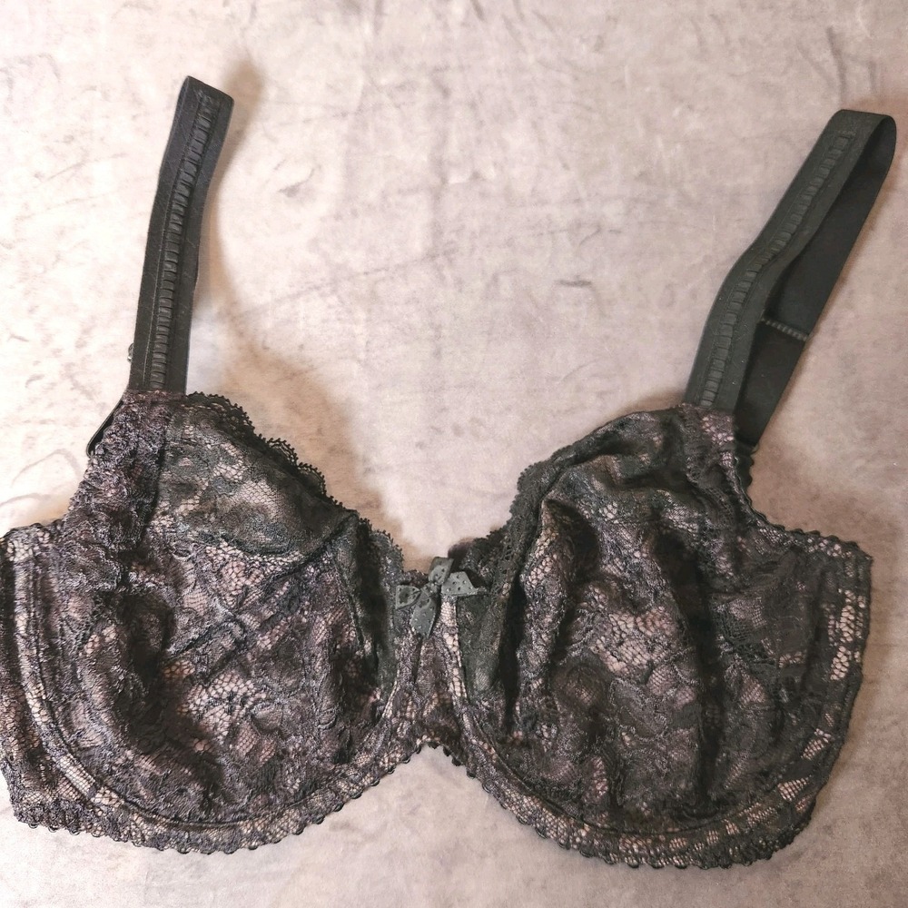 PrimaDonna Couture Black Lace Underwire Bra 36E UK 80F EU 95F FR NWOT